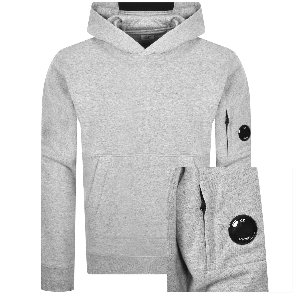 CP Company Diagonal Raised Hoodie Grey